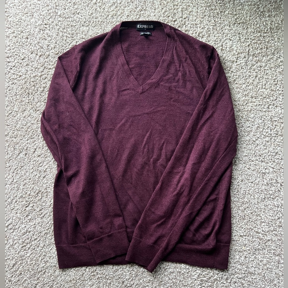 Express V Neck Sweater